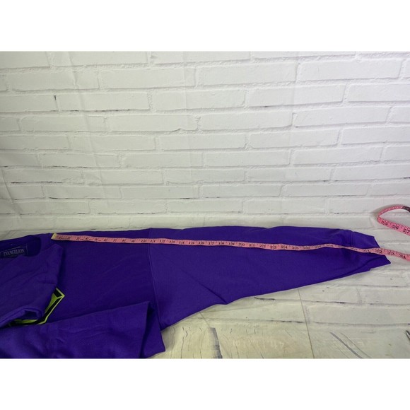 Evangelion Neon Genesis EVA 1 Anime Pullover Crew Sweatshirt Purple Mens 2XL - Picture 9 of 11